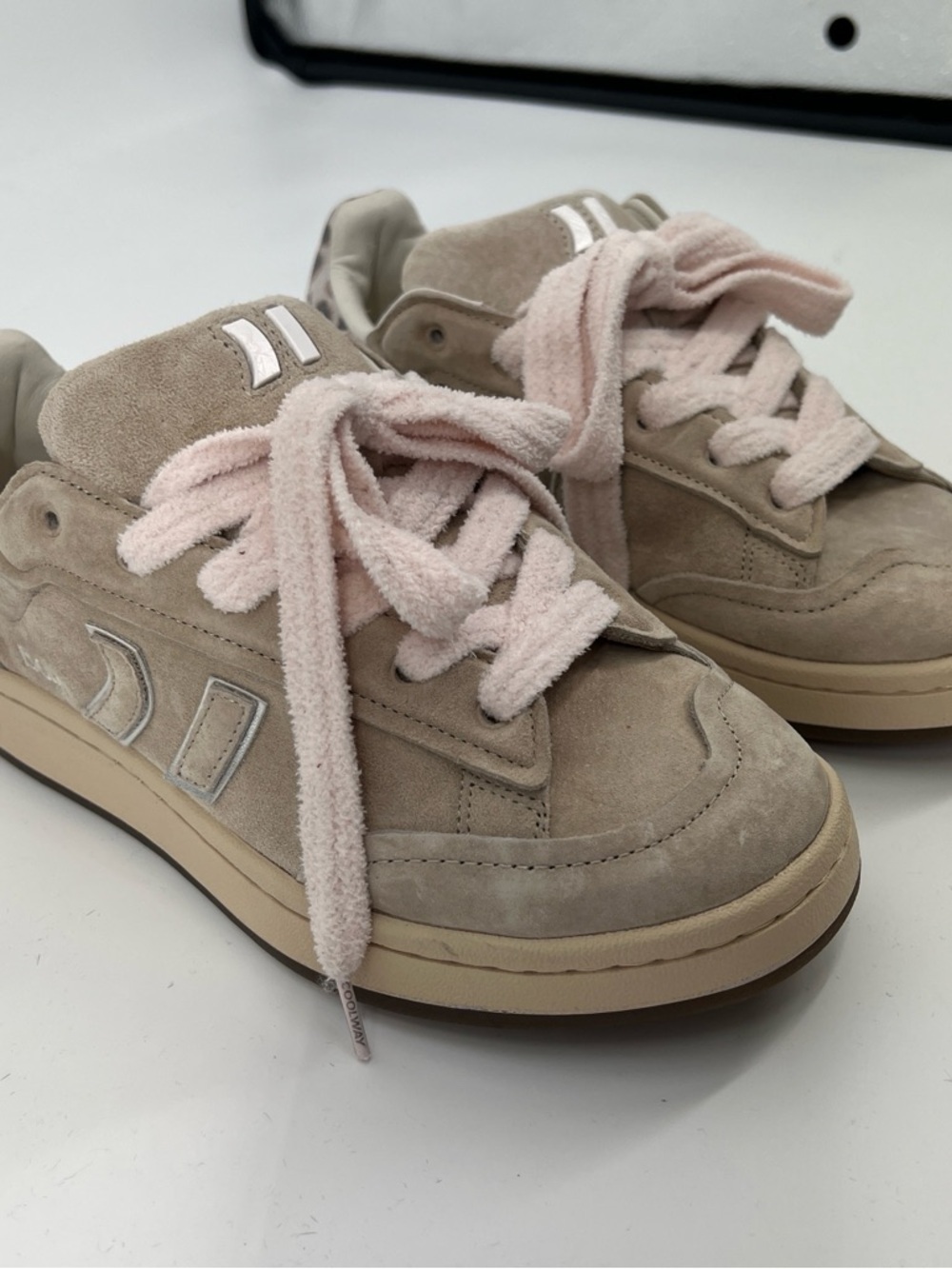 Coolway Bolk Sand Cream Suede Lace Up Chunky Streetwear Sneakers Women's 9 - Picture 5 of 8